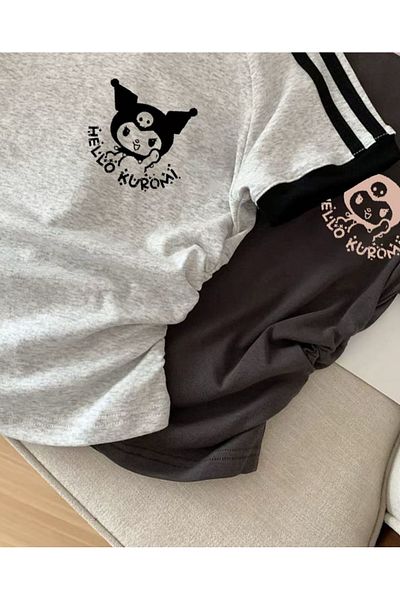 Gofeel Harajuku Street Sanrio Kuromi Printed Crop