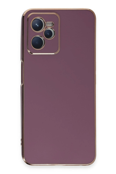 NewFace جراب Realme C35 مصنوع من السيليكون - بنفسجي NRMSA