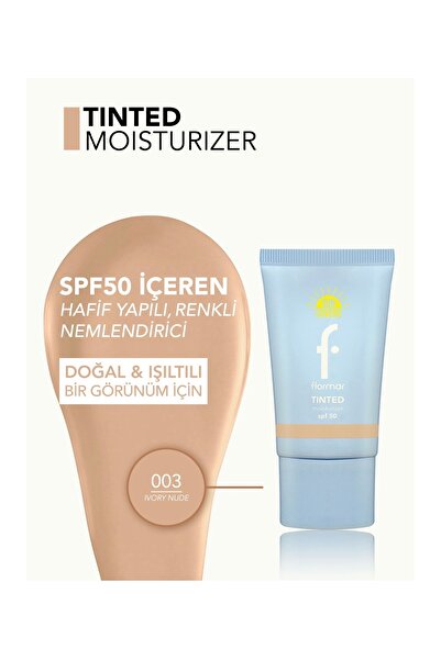 Flormar Tınted moısturzr 03 ıvory nude renkli güneş kremi