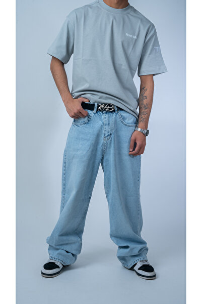 Butik Basic Açık Mavi Baggy Jean