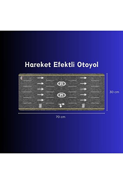 hazer case Hareket Efektli Otoyol Diorama Matı 1/64 Diecast Yol Mousepad