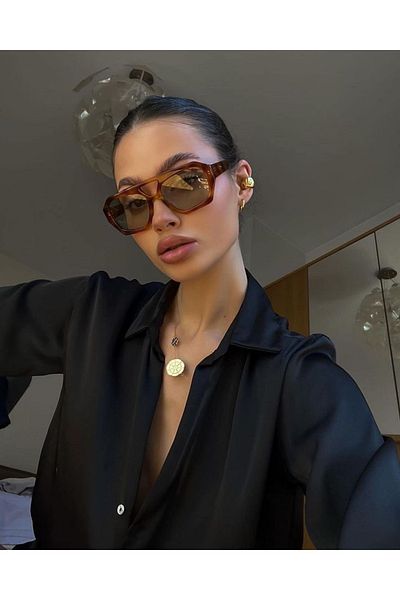 LOOKUP NEW 54 Ekartman Bone Square Rectangle Viral Women Unisex Men Uv400 Protection Sunglasses