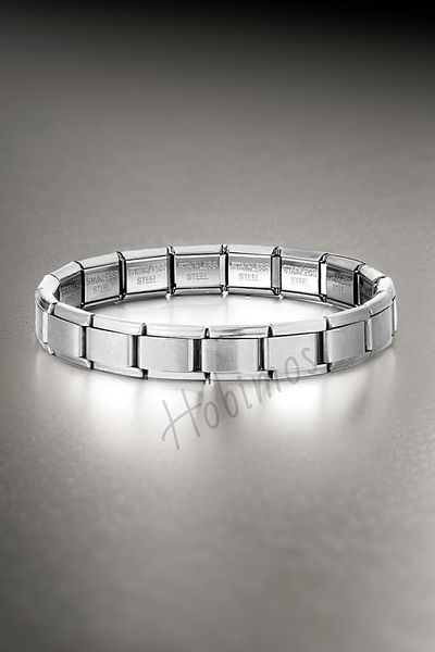 Hobimos Italian Charm Steel Bracelet