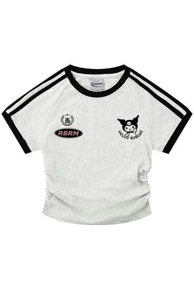 Gofeel Harajuku Street Sanrio Kuromi Printed Crop
