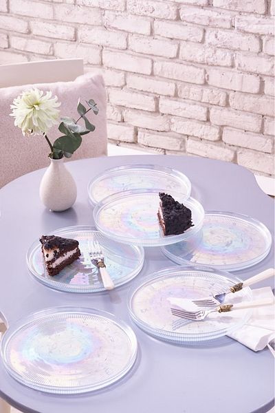Karaca New Estela 6 Piece Cake Set Glass 21 Cm
