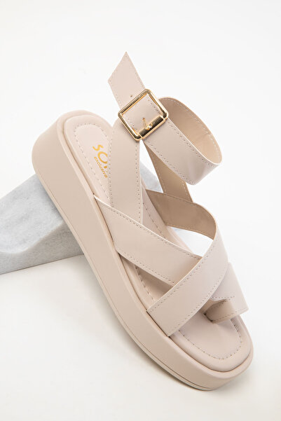 SOHO Bej Kadın Sandalet 20588