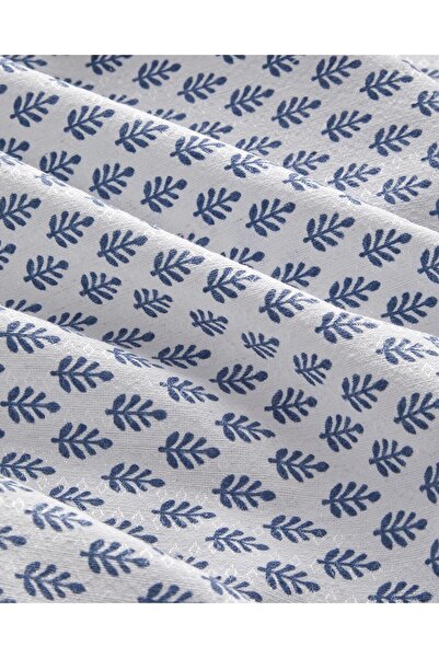 English Home Pure Leaves Ecosoft Tek Kişilik Pike 150x220 cm Mavi