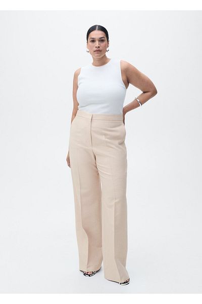 MANGO Trousers miso
