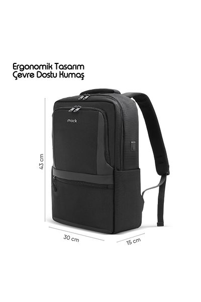 Mack Mce-1202 15.6 Office Pro-1 Eco Notebook - Black Backpack
