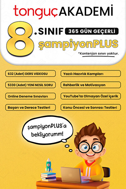 Tonguç Yayınları 8. Sınıf şampiyonPLUS