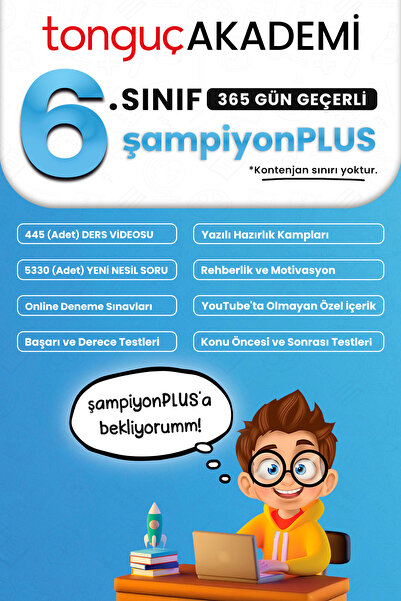Tonguç Yayınları 6. Sınıf şampiyonPLUS Paket