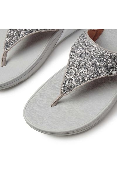 Fitflop Silver Lulu Shimmerfoil Top-Longler