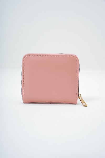Trend Alaçatı Stili Women's Powder Pink Faux Leather Zippered Stylish Soft Leather Wallet with Card Compartment Alc-X14083