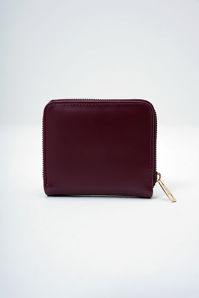 Trend Alaçatı Stili Women's Burgundy Faux Leather Zippered Stylish Soft Leather Wallet with Card Compartment Alc-X14083