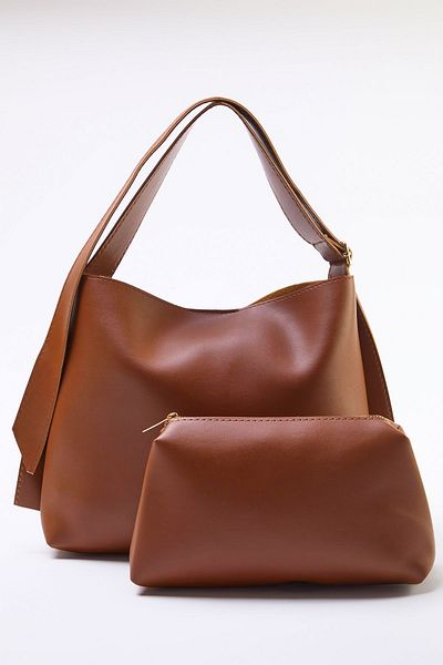 TRENDYOL SHOES Γυναικεία τσάντα ώμου - Tan Puppy, TAKAW25OC00004