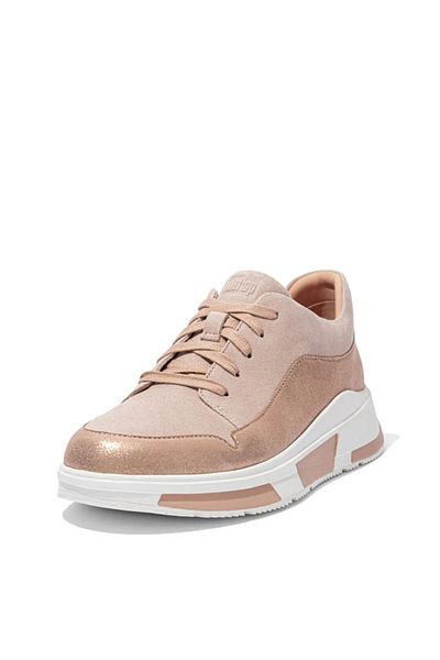 Fitflop Beige Freya Suede Sneakers Shoes