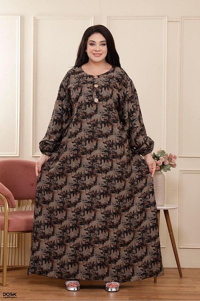 Generies Viscose jalabiya made of light and comfortable viscose fabric. Special sizes from 80 to 135 kg.