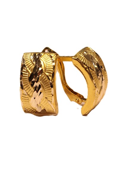 Hakan Güler Kuyumculuk 14 Ayar Altın Taşsız J Küpe