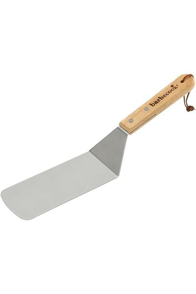 STOREMAX Sellbuystore Wooden Handle Stainless Steel Fish Spatula 37 cm 1053513
