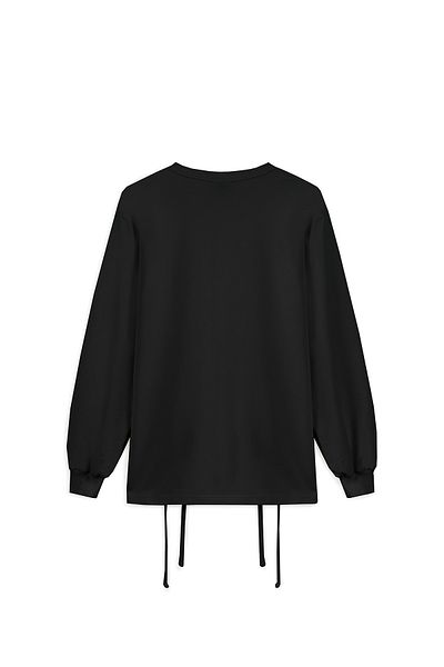 praye Side Lace Sweat Black
