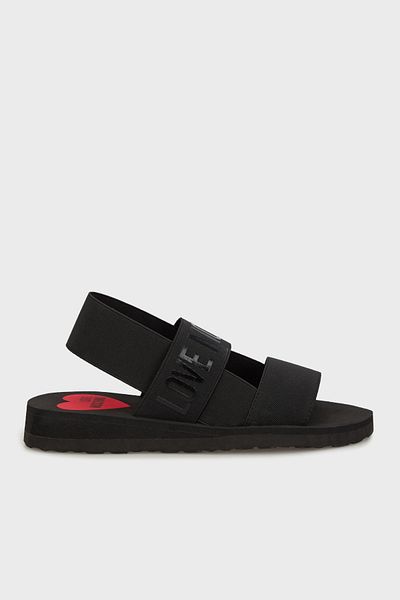 Love Moschino صندل بشريط مزدوج مع شعار SANDALS JA16033G0MJN7000