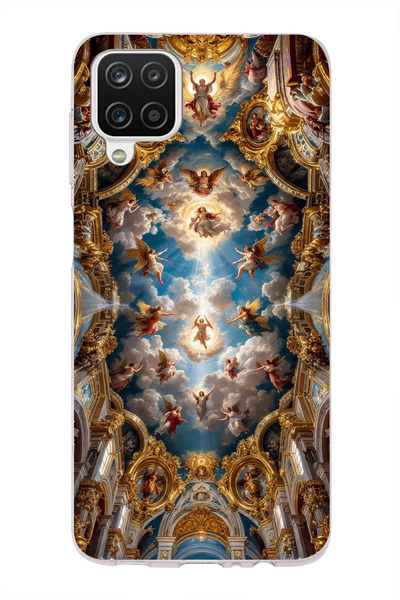 moonset Samsung Galaxy A22 / M22 / M32 Uyumlu Sanat Tasarımlı Baskılı Şeffaf ...