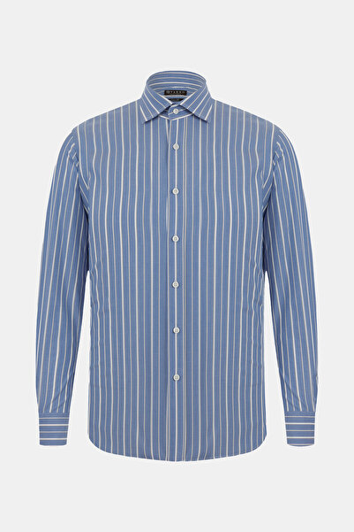 Vakko ÇİZGİLİ DESENLİ SPOR GÖMLEK