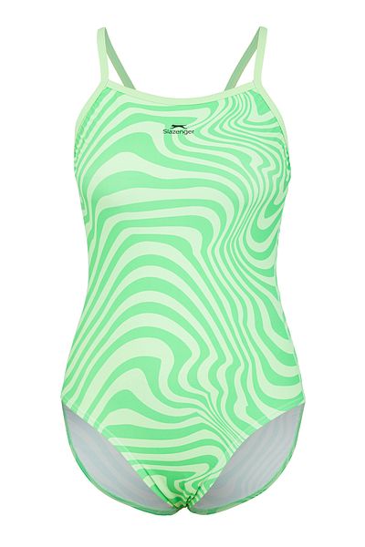 Slazenger Thinstrap Ld43 Women's Swimsuit Green