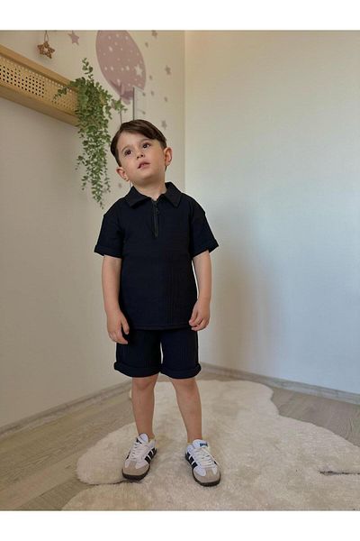 KOKOŞ BEBEK Zippered shorts set