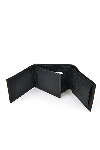 Ziya Чоловічий гаманець з натуральної шкіри 1519841ZYP01 Чорний