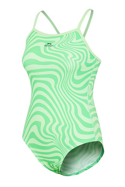 Slazenger Thinstrap Ld43 Women's Swimsuit Green