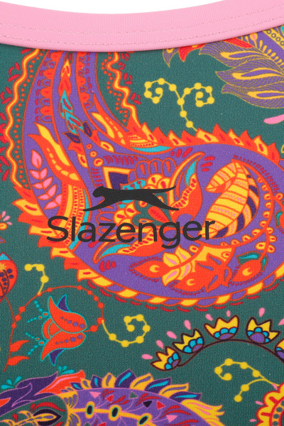 Slazenger Thinstrap Kadın Yüzücü Yeşil / Pembe Mayo