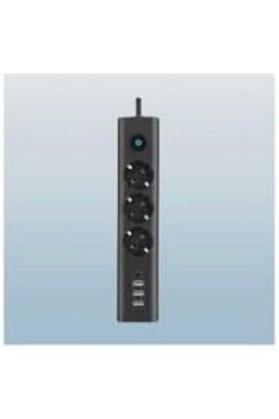 STOREMAX Network Generation Socket Type-C Port Input Current Protected Triple Socket, 3 Usb, 1 Type-C Input, Heat Resistant