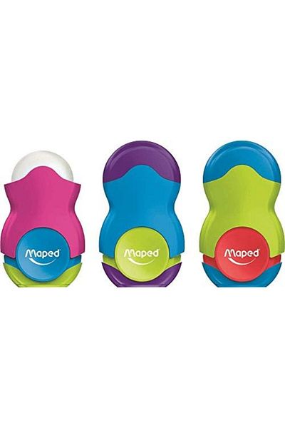 STOREMAX Bystoreby Office and Stationery 049121   Pencil Sharpener, Loopy Single Hole with Eraser, Colorful Newdesing 646268