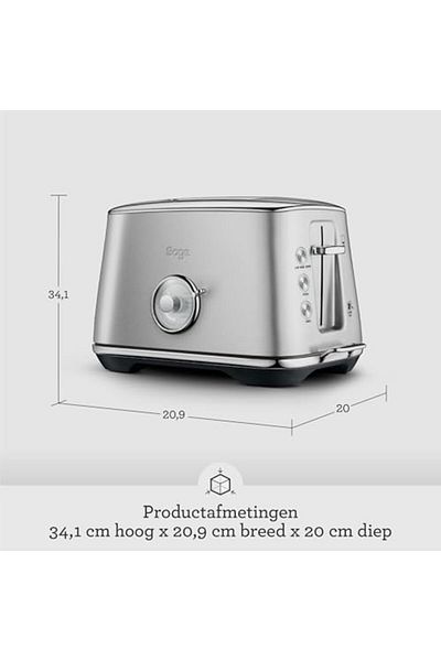 STOREMAX Bystoreby - the Toast Select Luxe - 2-Slot Toaster with Led Countdown - Plum Blue Newdesi