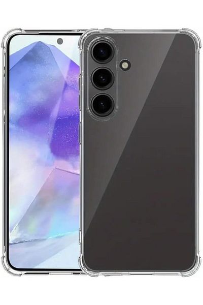 STOREMAX buystoremx Galaxy A14 متوافق مع الحواف والصدمات ومضاد للصدمات وممتص للصدمات من السيليكون الشفاف TPU Cle