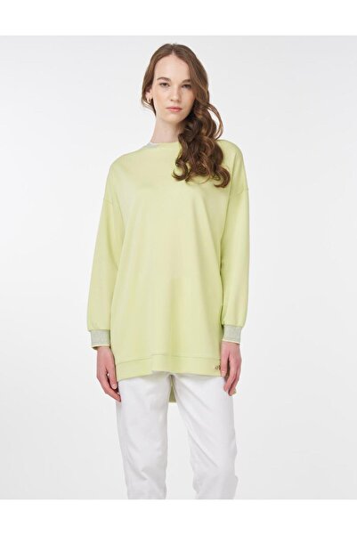 KYR Ribbed Crew Neck Sweatshirt Lime