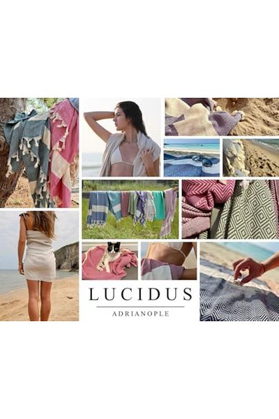 STOREMAX Acelya 100X180 cm Beach Towel, Bath Towel, Multi-Purpose Peshtemal, Sea Towel, 100% Organic P