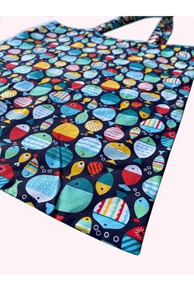 STOREMAX Ntwork Shop - Fish Printed Cloth Bag Art 1087243