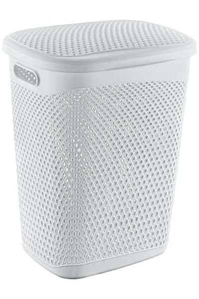 STOREMAX Katre Dirty Laundry Basket 55 Lt White 871301