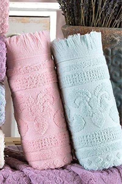 STOREMAX Ntwork Tekstil Premium 6-Piece 50X90 cm Antibacterial Hand & Face Towel Set | 100% Cotton Art 1087243
