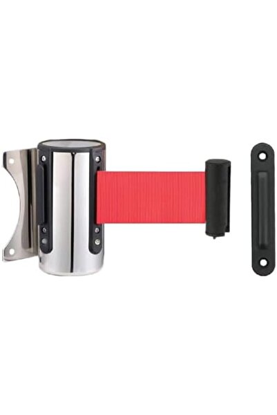 STOREMAX Lr-Ybdb Wall Mounted Strip Barrier |   3m Retractable Ribbon |   Stainless Steel Body