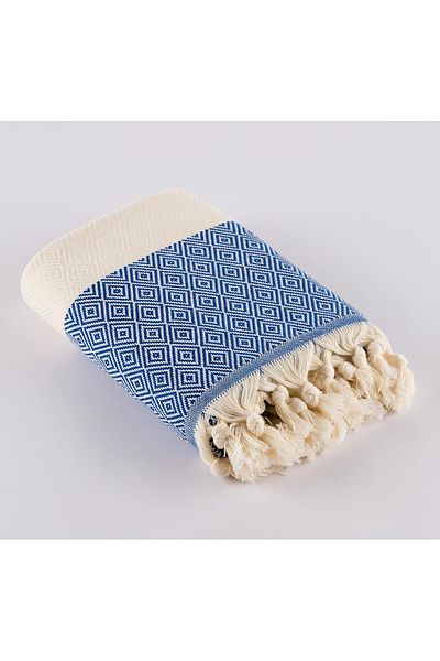 STOREMAX Acelya 100X180 cm Beach Towel, Bath Towel, Multi-Purpose Peshtemal, Sea Towel, 100% Organic P