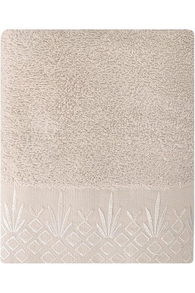 STOREMAX Ntwork Sty Barra Gray Embroidered Towel 50X90 Art 1087243