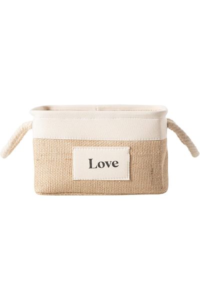 STOREMAX Bystoreby Concept Basic Jute Organizer Love 17 X 24 X 14 cm Newdesing 646268