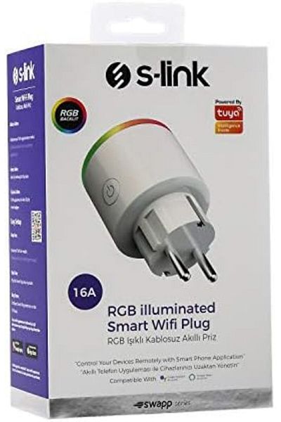 STOREMAX Svticaret Swapp Sl-03 16A Current Protected Smart Socket Rgb Lighted 2.4 g Wifi Tuya Supported Mhm 1