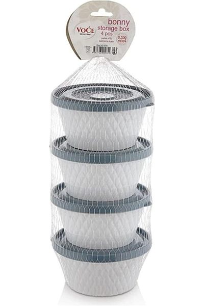 STOREMAX Bystoreby Set of 4 Storage Containers (Blue) Newdesing 646268