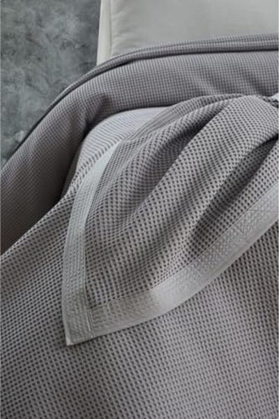 STOREMAX Mrttnca Pique%100 Cotton Honeycomb Pique, Four Seasons Pique Single 170X240 Gray Trndymrt 1087243