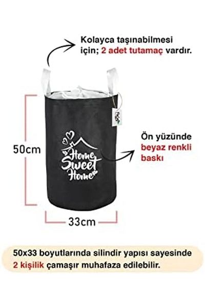 STOREMAX Bystoreby Laundry Basket - Folding Laundry Basket - Toy Basket (Black) Newdesing 646268