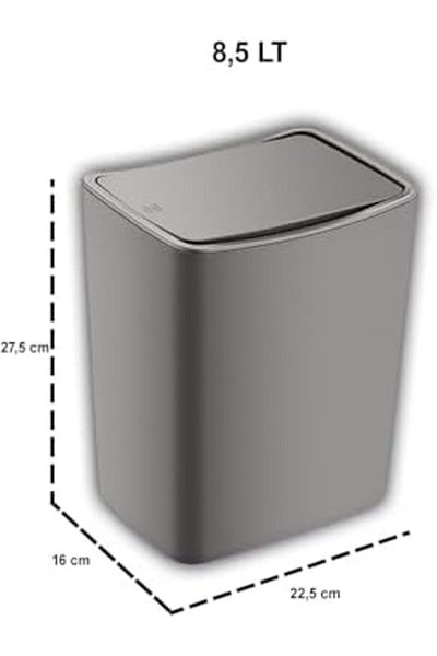 STOREMAX Muartshop Touch Trash Can 8.5 Lt Beige 871301